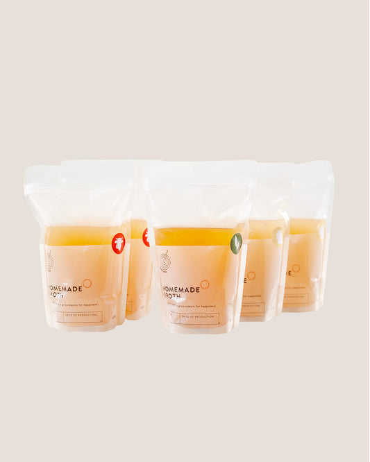 Assorted Bone Broth and Vegetable Set