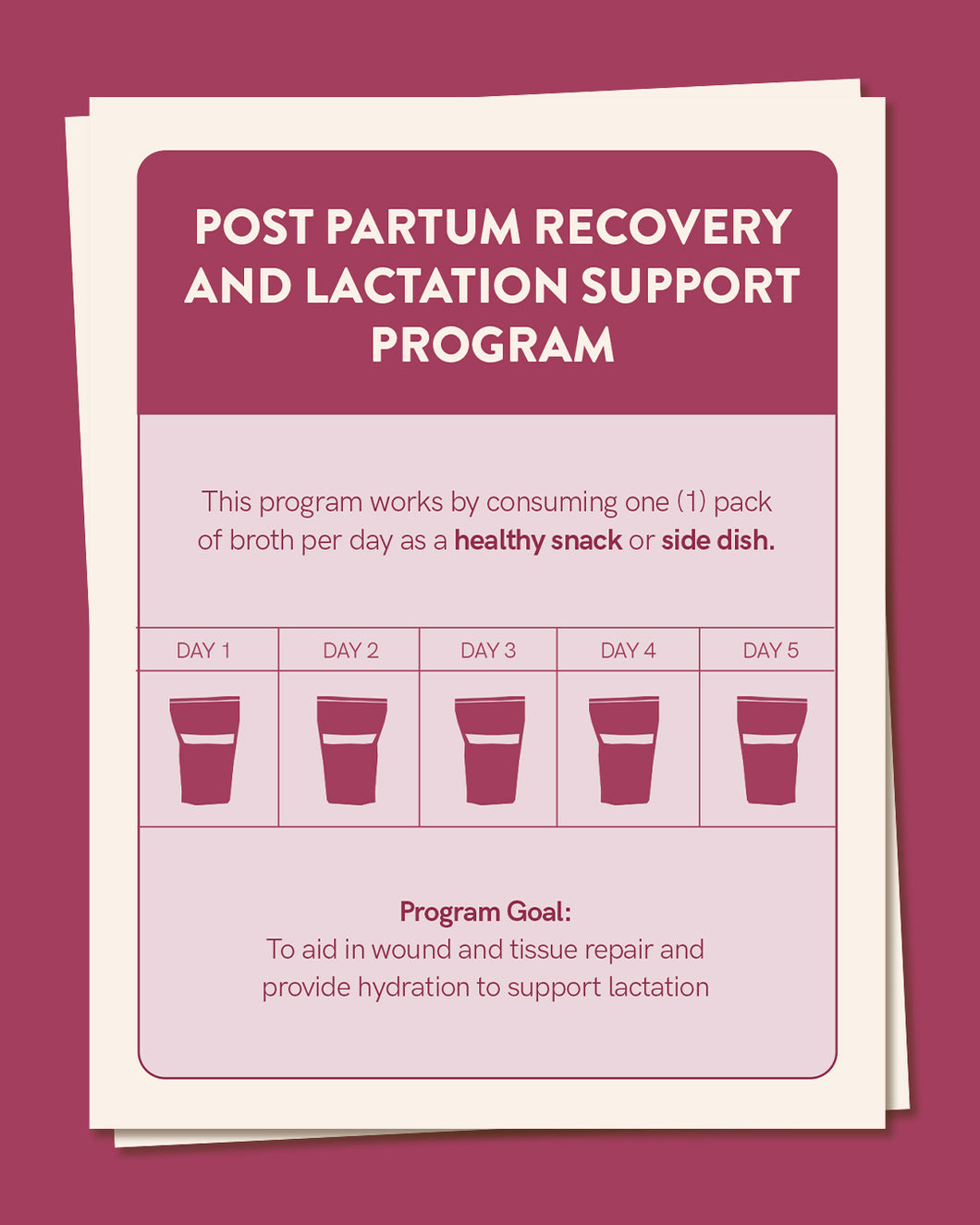 Post Partum Recovery and Lactation Support Program
